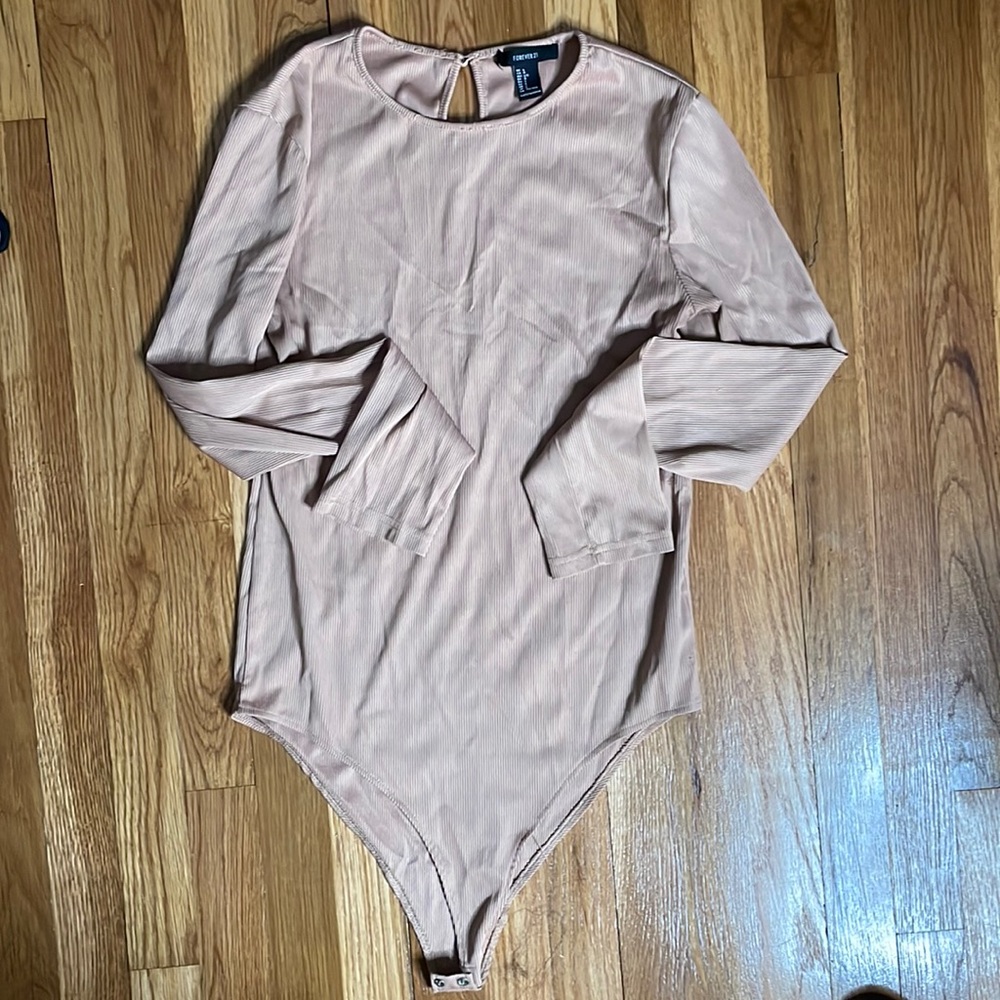Tan Forever 21 Bodysuit